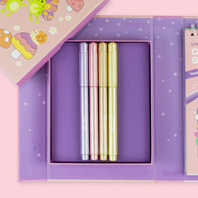 Load image into Gallery viewer, Tiger Tribe Shimmer Colouring Set – Little Fairy Land – shimmer markers included – the outdoor kid.

