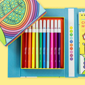 Tiger Tribe Colour by Numbers – Rainbow Garden – vibrant coloured markers included – the outdoor kid.