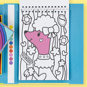Tiger Tribe Colour by Numbers – Rainbow Garden – portable mess-free colouring for kids – the outdoor kid.
