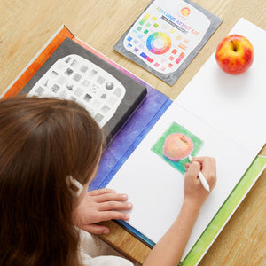 Tiger Tribe Amazing Artist Kit – Learn. Imagine. Create. – lifestyle shot of child creating art – the outdoor kid.