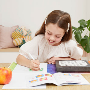 Tiger Tribe Amazing Artist Kit – Learn. Imagine. Create. – lifestyle shot of child creating art – the outdoor kid.