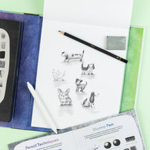 Load image into Gallery viewer, Tiger Tribe Amazing Artist Kit – Learn. Imagine. Create. – graphite pencils and charcoal sticks – the outdoor kid.
