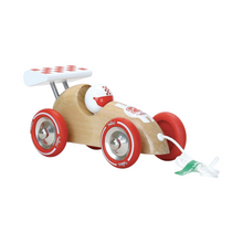 Load image into Gallery viewer, Pull Along Drag Racing Car - Natural Wood
