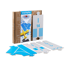 Load image into Gallery viewer, Waytoplay cardboard building set with pieces and packaging on a white background
