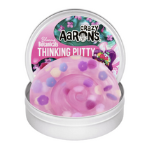 Load image into Gallery viewer, Pink and purple swirl thinking putty in a container with 'Crazy Aaron's' branding on a white background.
