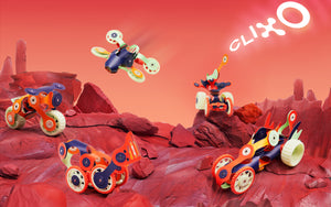 Clixo Mars Rovers Pack 30 Pieces - Glow in the Dark