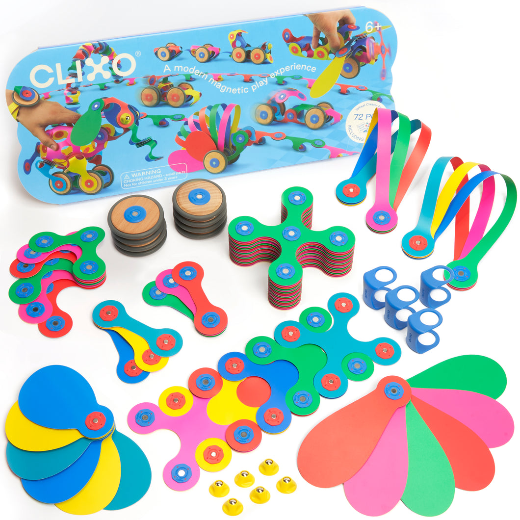 Clixo Wheel Creator Pack 72 Pieces