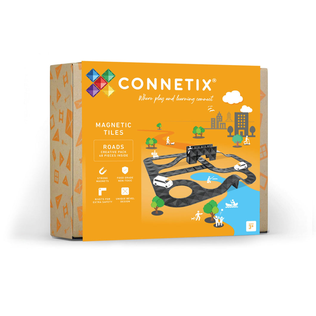 NEW! Connetix 48 Piece Creative Roads Pack