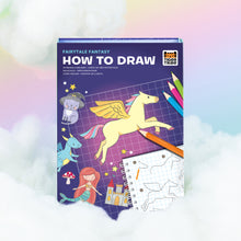 Load image into Gallery viewer, Tiger Tribe How to Draw – Fairytale Fantasy – full kit with pencils and sketch pad – the outdoor kid.
