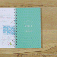 Load image into Gallery viewer, Tiger Tribe Lovely Book of Lettering – in use
