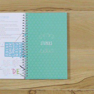 Tiger Tribe Lovely Book of Lettering – in use