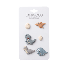 Load image into Gallery viewer, PRE-ORDER | Banwood Basket Pin Set - Dinosaurs
