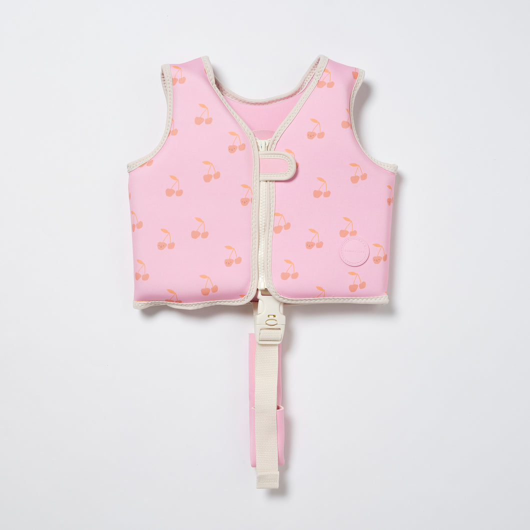 Kids Swim Vest Cotton Candy Cherry Size 1-2