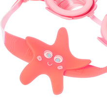 Load image into Gallery viewer, Melody the Mermaid Mini Swim Goggles Neon Strawberry
