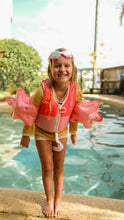 Load image into Gallery viewer, Melody the Mermaid Mini Swim Goggles Neon Strawberry
