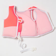 Load image into Gallery viewer, Swim Vest 1-2 Melody the Mermaid Neon Strawberry
