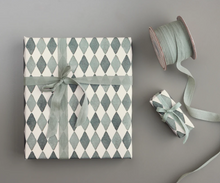 Load image into Gallery viewer, Gift Wrap, Harlequin Blue (Per Gift)
