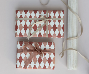 Gift Wrap, Harlequin Red (Per Gift)