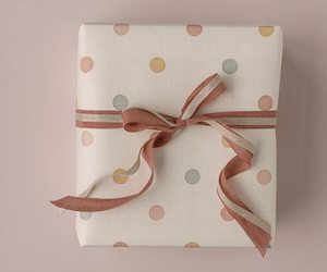 Gift Wrap, Multi Dots (Per Gift)