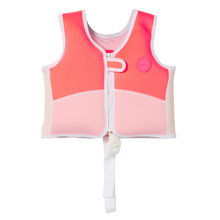 Load image into Gallery viewer, Swim Vest Melody the Mermaid Neon Strawberry 1–2 Years
