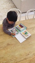Load and play video in Gallery viewer, Tiger Tribe Colouring Set – Zoo – video of child colouring – the outdoor kid.

