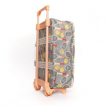 Load image into Gallery viewer, Side view of the JoJo Factory Court children's suitcase with foldable handle.
