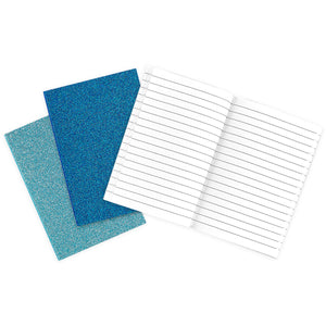 Oh My Glitter! Notebooks - Set of 3 - Aquamarine & Sapphire