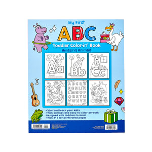 Toddler Colour-In' Book - ABC Amazing Animals