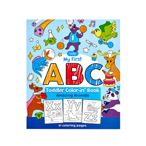Toddler Colour-In' Book - ABC Amazing Animals