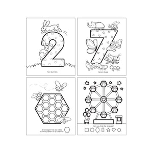 Toddler Color-In' Book - 123 Shapes & Numbers