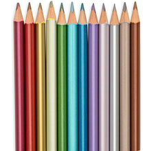 Load image into Gallery viewer, Modern Metallic Colored Pencils - Set of 12
