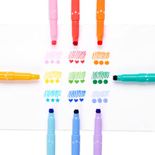 Load image into Gallery viewer, Confetti Stamp Double-ended Markers - Set of 9
