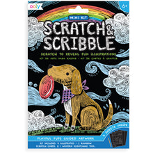 Load image into Gallery viewer, Playful Pups - Scratch and Scribble Mini Kit
