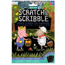 Load image into Gallery viewer, Farm Animals - Scratch and Scribble Mini Kit
