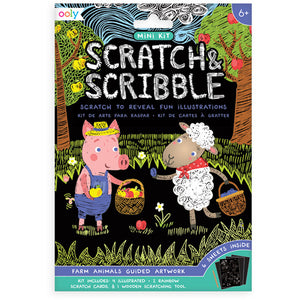 Farm Animals - Scratch and Scribble Mini Kit