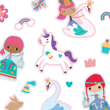 Load image into Gallery viewer, Play Again Reusable Sticker Scene | Princess Garden
