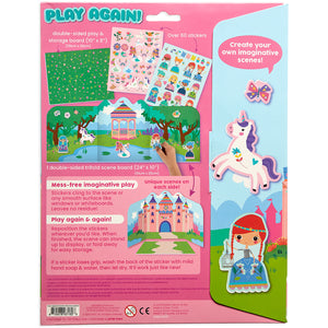 Play Again Reusable Sticker Scene | Princess Garden