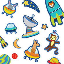 Load image into Gallery viewer, Play Again Reusable Sticker Scene | Space

