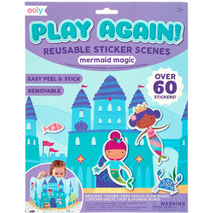 Play Again Reusable Sticker Scene | Mermaid Magic