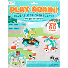 Load image into Gallery viewer, Play Again Reusable Sticker Scene | Dragon Racetrack
