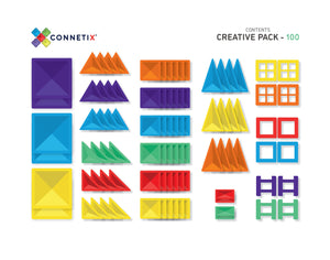 Connetix 100 Piece Rainbow Creative Pack