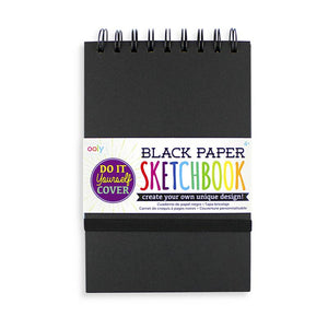 Black Paper DIY Sketchbook