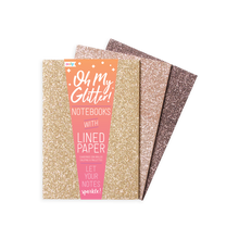Load image into Gallery viewer, Oh My Glitter! Notebooks - Gold
