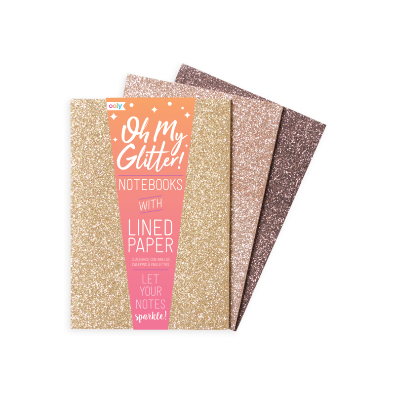 Oh My Glitter! Notebooks - Gold