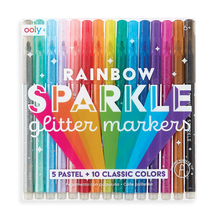 Load image into Gallery viewer, Rainbow Sparkle Glitter Markers
