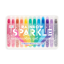 Load image into Gallery viewer, Rainbow Sparkle Watercolour Gel Crayons
