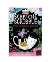Load image into Gallery viewer, Cutie Cat - Scratch and Scribble Mini Kit
