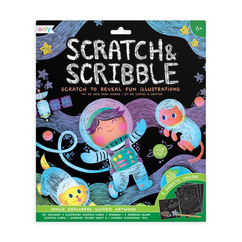 Space Explorers Scratch & Scribble