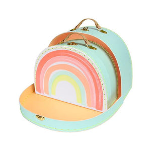 Meri Meri Set of 2 Rainbow Suitcases