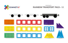 Load image into Gallery viewer, Connetix 50 Piece Rainbow Transport Pack
